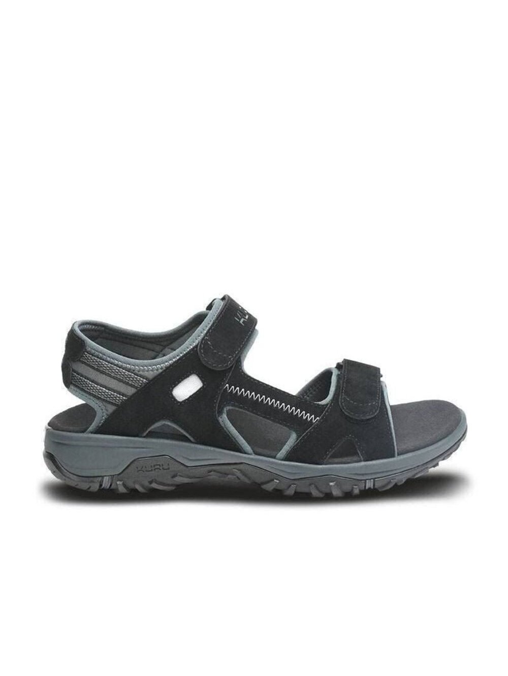 KURU Footwear Men's TREAD Jet Black-Empire Steel Sandal Sizes 8M-12M